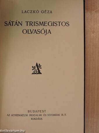 Sátán Trismegistos olvasója