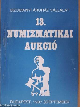 13. numizmatikai aukció