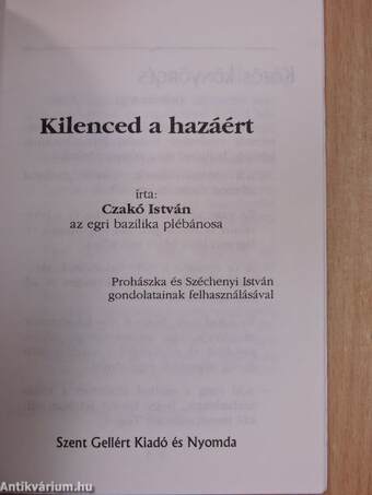 Kilenced a hazáért