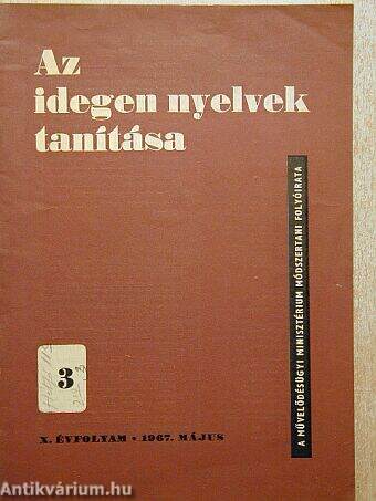 Az idegen nyelvek tanítása 1967. május