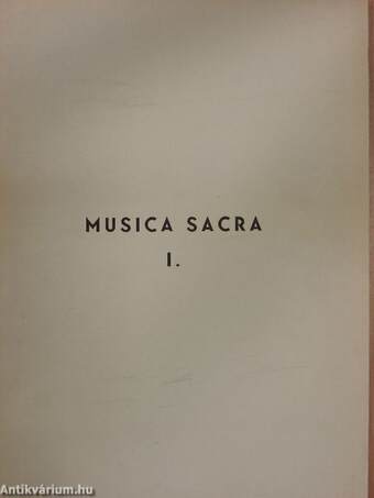 Musica Sacra I.