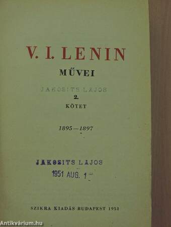 V. I. Lenin művei 2.