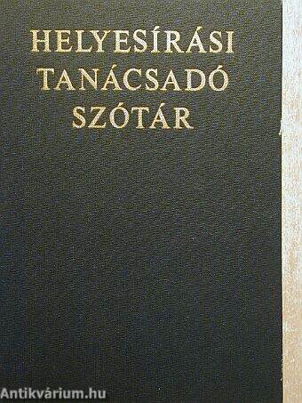 Helyesírási tanácsadó szótár