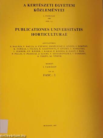 A Kertészeti Egyetem Közleményei 1986/18. 2.