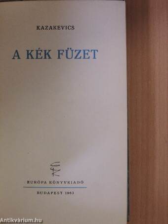 A kék füzet