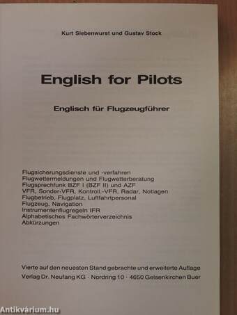 English for Pilots/Englisch für Flugzeugführer