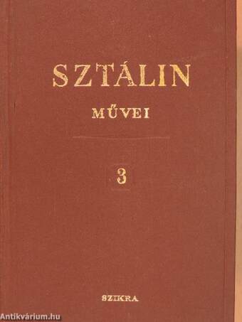 I. V. Sztálin művei 3.