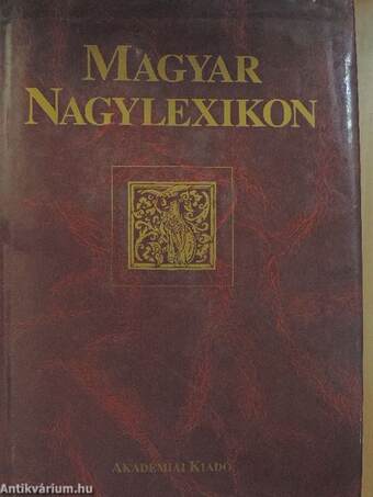 Magyar Nagylexikon 1. (töredék)