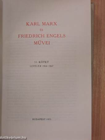 Karl Marx és Friedrich Engels művei 31.