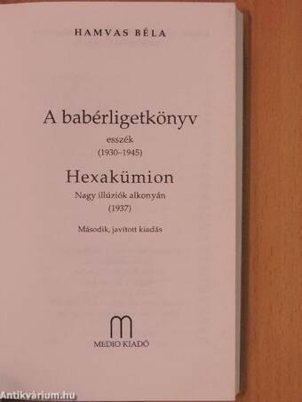 A babérligetkönyv/Hexakümion