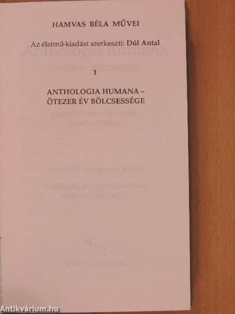 Anthologia humana - Ötezer év bölcsessége