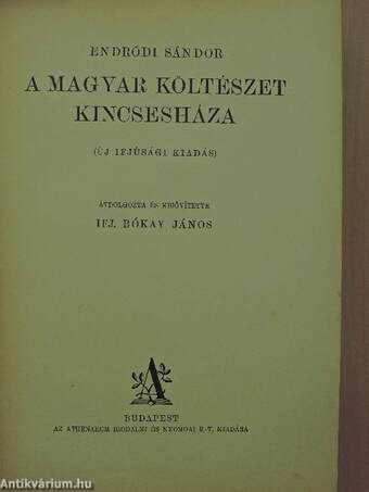 A magyar költészet kincsesháza