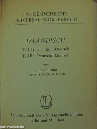 Langenscheidts Universal-Wörterbuch Isländisch