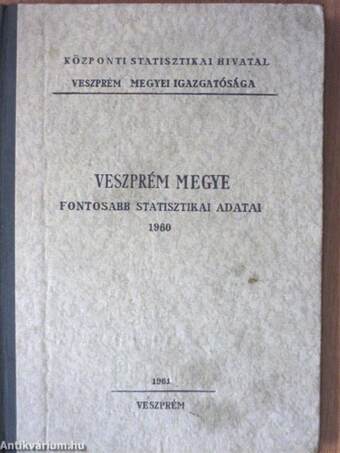 Veszprém megye fontosabb statisztikai adatai 1960