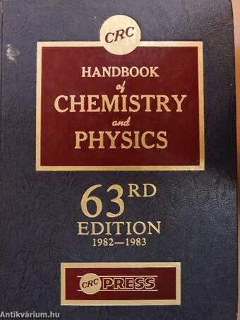 CRC Handbook of Chemistry and Physics