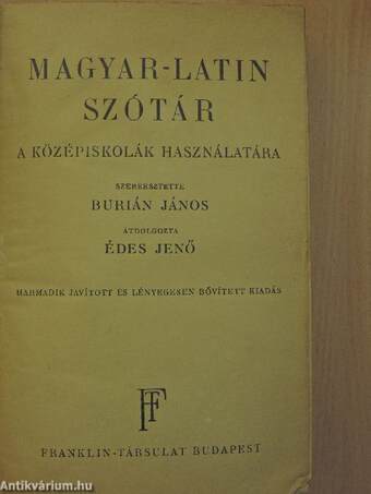 Magyar-latin szótár