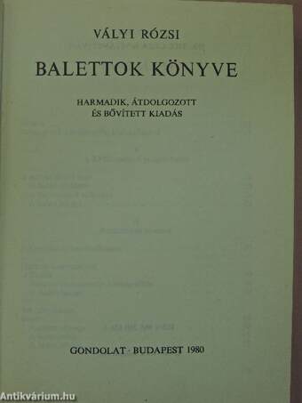 Balettok könyve