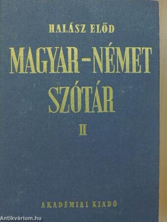 Magyar-német szótár II. (töredék)