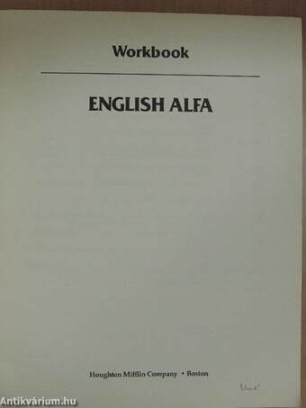 English Alfa - Workbook