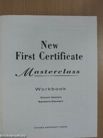 New First Certificate Masterclass - Workbook