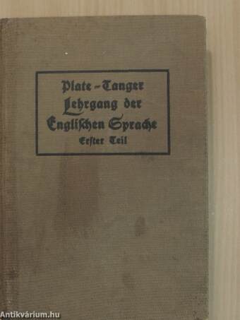 Lehrgang der Englischen Sprache I. (gótbetűs)