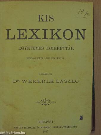 Kis Lexikon I-II.