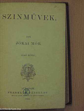 Szinművek I-III. 