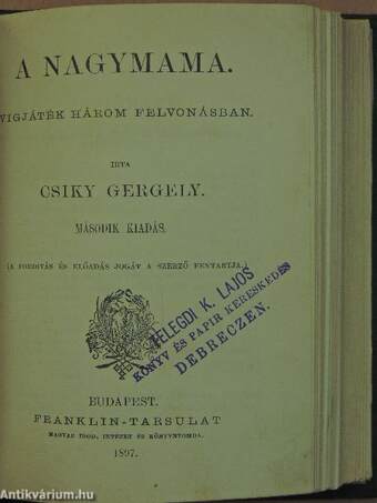 Tisztujitás/A nagyratermett/A nagymama/Anna/Az igmándi kispap