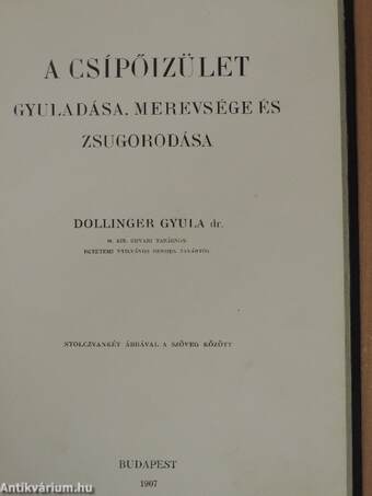 A csípőizület gyuladása, merevsége és zsugorodása