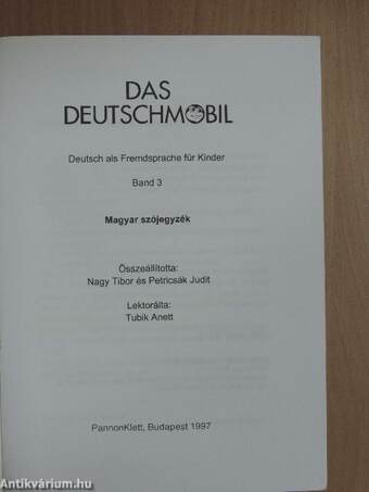 Das Deutschmobil 3 - Glossar