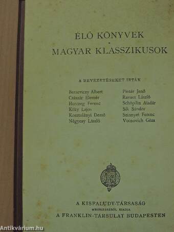 "14 kötet az Élő könyvek-Magyar Klasszikusok sorozatból (nem teljes sorozat)"