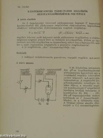 Munkafüzet a gimnáziumi fizikai mérési gyakorlatokhoz