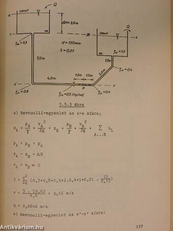 Hidraulika példatár I.