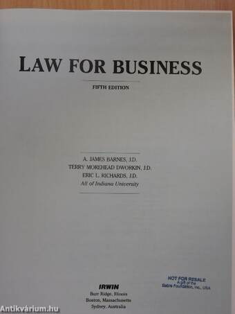 Law for business