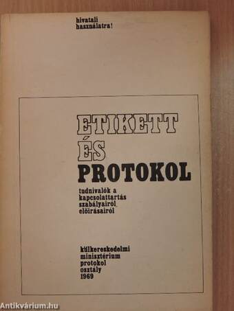 Etikett és protokol