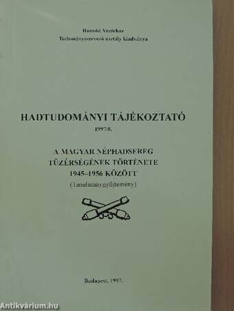 Hadtudományi tájékoztató 1997/8.