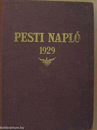 Pesti Napló Képes Műmelléklet 1929. január-december