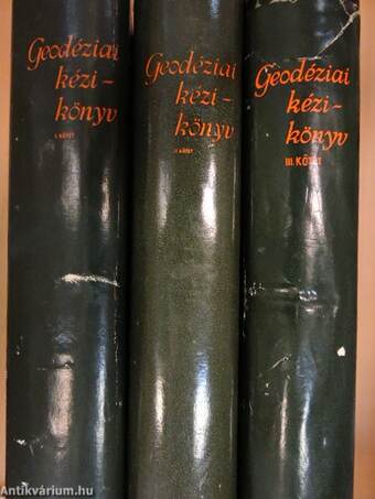 Geodéziai kézikönyv I-III.