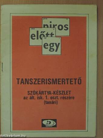 Tanszerismertető