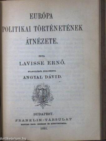 XII. Károly története/Mirabeau/Spinoza/Európa politikai történetének átnézete/Burns/Scott Walter