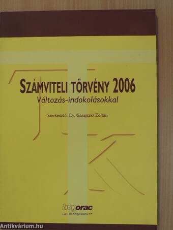 Számviteli törvény 2006