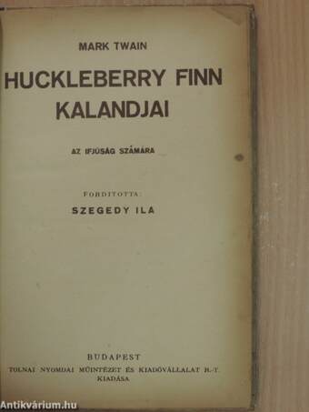 Huckleberry Finn kalandjai