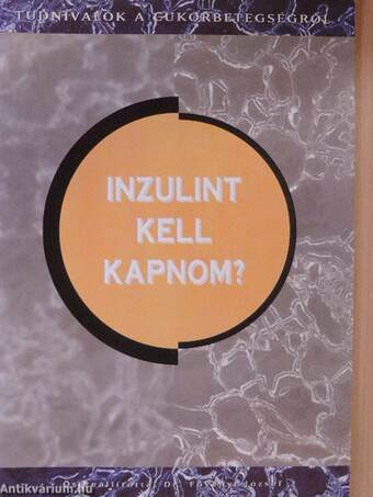 Inzulint kell kapnom?