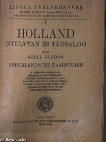 Holland nyelvtan és társalgó