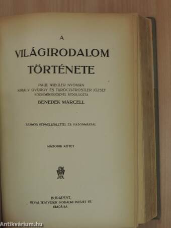 A világirodalom története I-II.