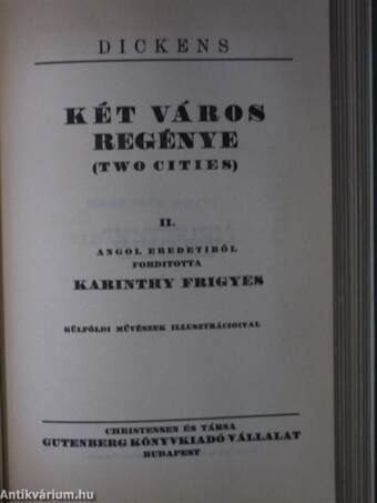 Két város regénye I-II.