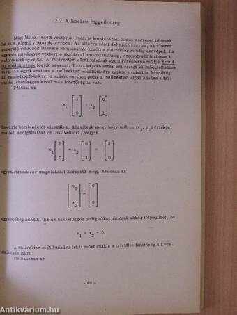 Lineáris algebra