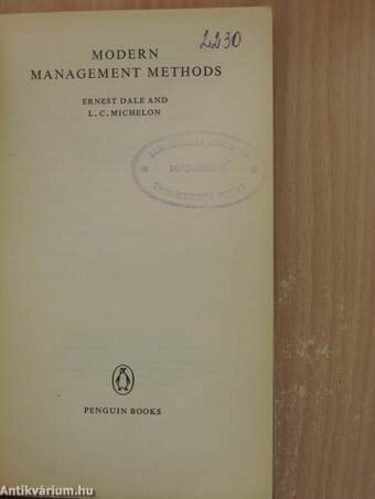 Modern Management Methods