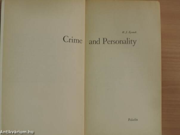 Crime and Personality