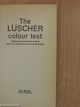 The Lüscher Colour Test